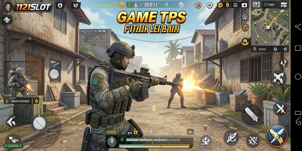 Tangkapan layar menampilkan aksi seru gameplay TPS di 1121SLOT.