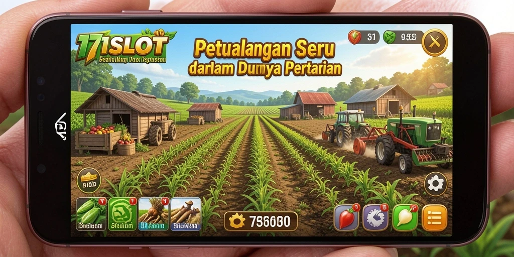 Tampilan screenshot 171SLOT menampilkan keseruan bercocok tanam.