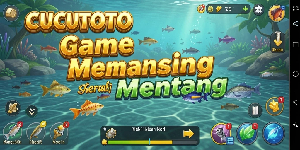 Tangkapan ikan ikan besar dalam gameplay CUCUTOTO