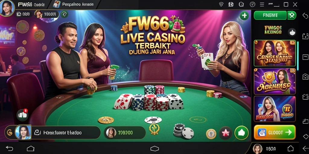 Tampilan gameplay Live Casino yang mengesankan dan interaktif.