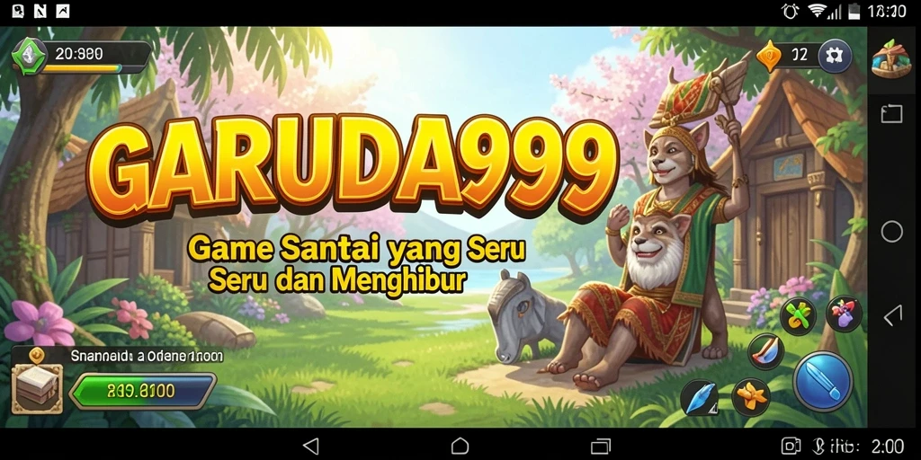 Screenshot utama permainan GARUDA999 dengan tampilan gameplay yang menarik dan seru.