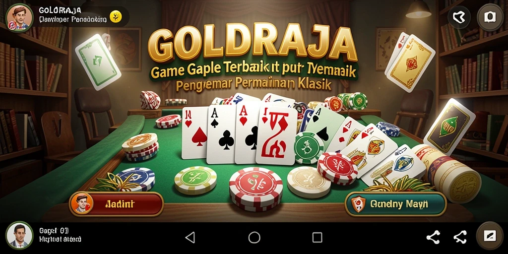 Tampilan gameplay seru GOLDRAJA dengan pemain yang bersaing.
