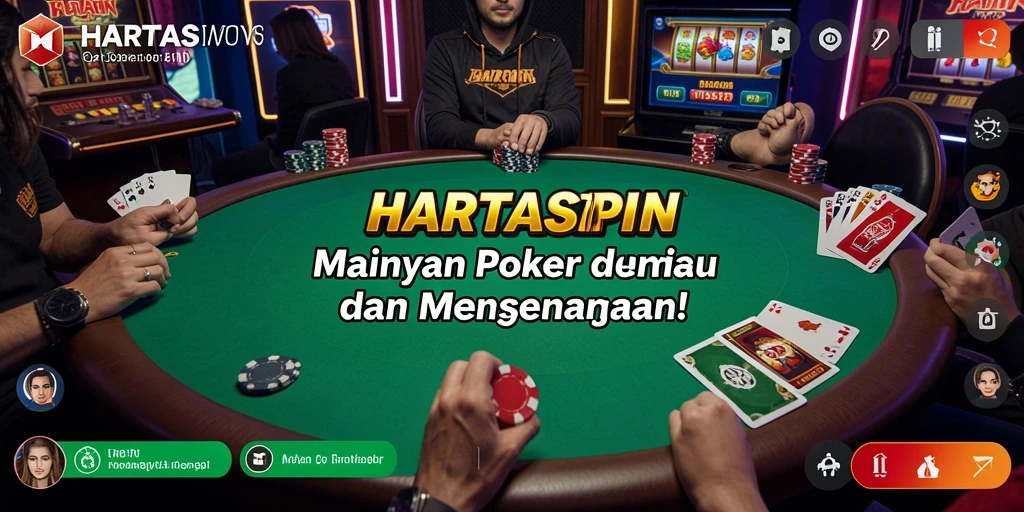 Tampilan gameplay HARTASPIN yang mendebarkan dan interaktif.