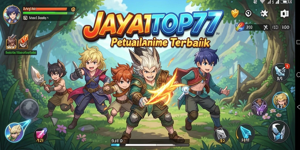 Screenshot gameplay JAYATOP77 yang menarik dengan karakter Anime.