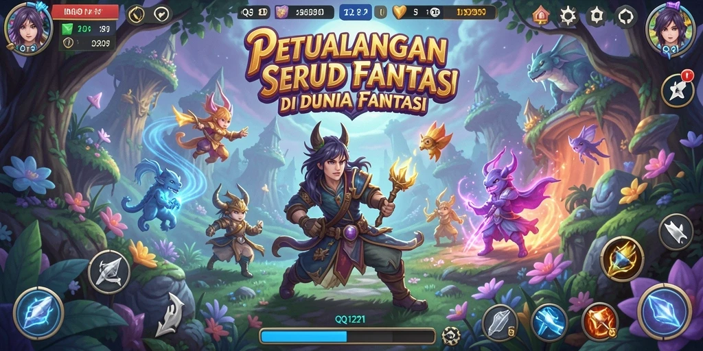 Screenshot gameplay QQ1221 menampilkan aksi seru dalam petualangan.