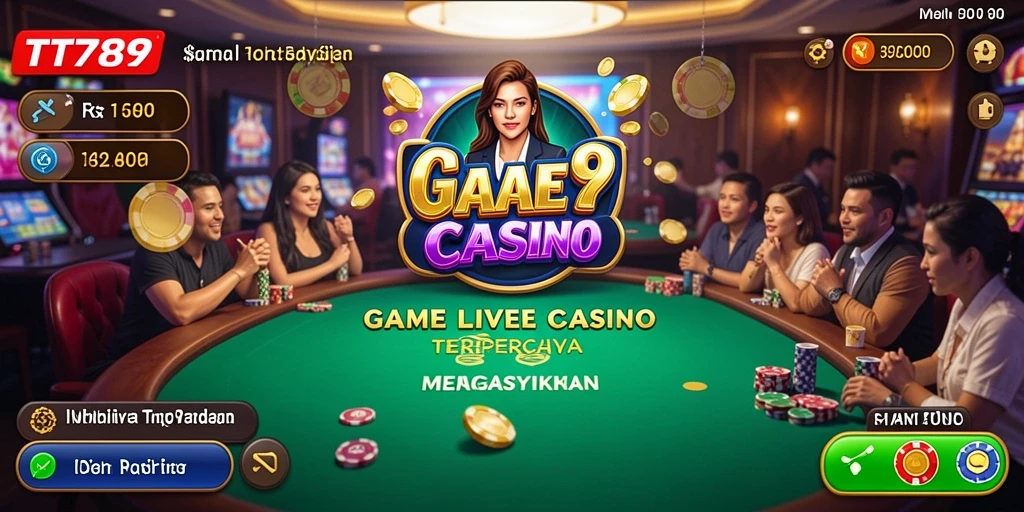 Screenshot gameplay Live Casino yang menarik dan interaktif.