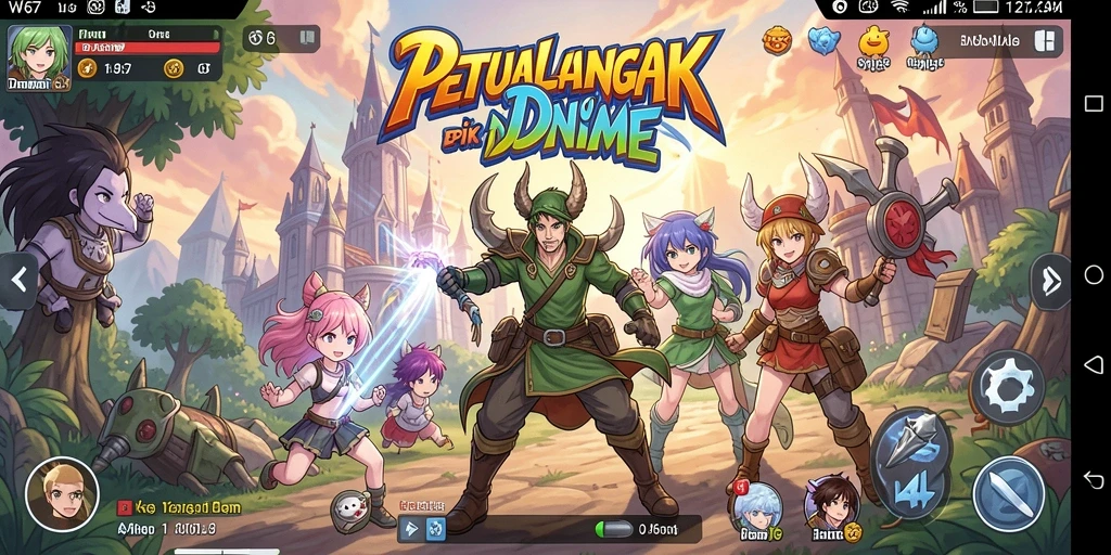 Tampilan gameplay seru dalam dunia <strong>W67</strong> yang penuh warna.